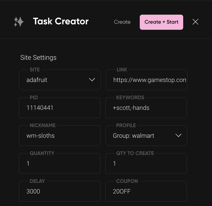 Task Creator Preview